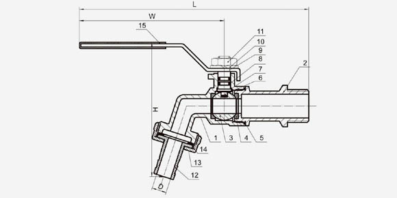 Bibcock Ball Valve-QF203W