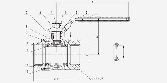 2PC Ball Valve-QF211