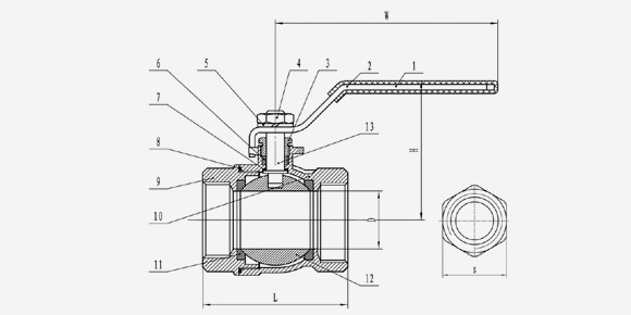 2PC Ball Valve-QF214