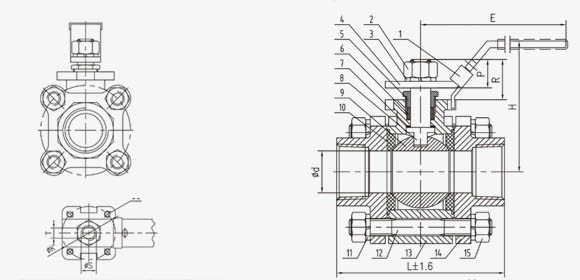 3PC Ball Valve-QF333