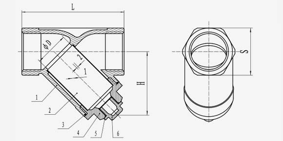 Y-Strainer With Small Plug-QF504